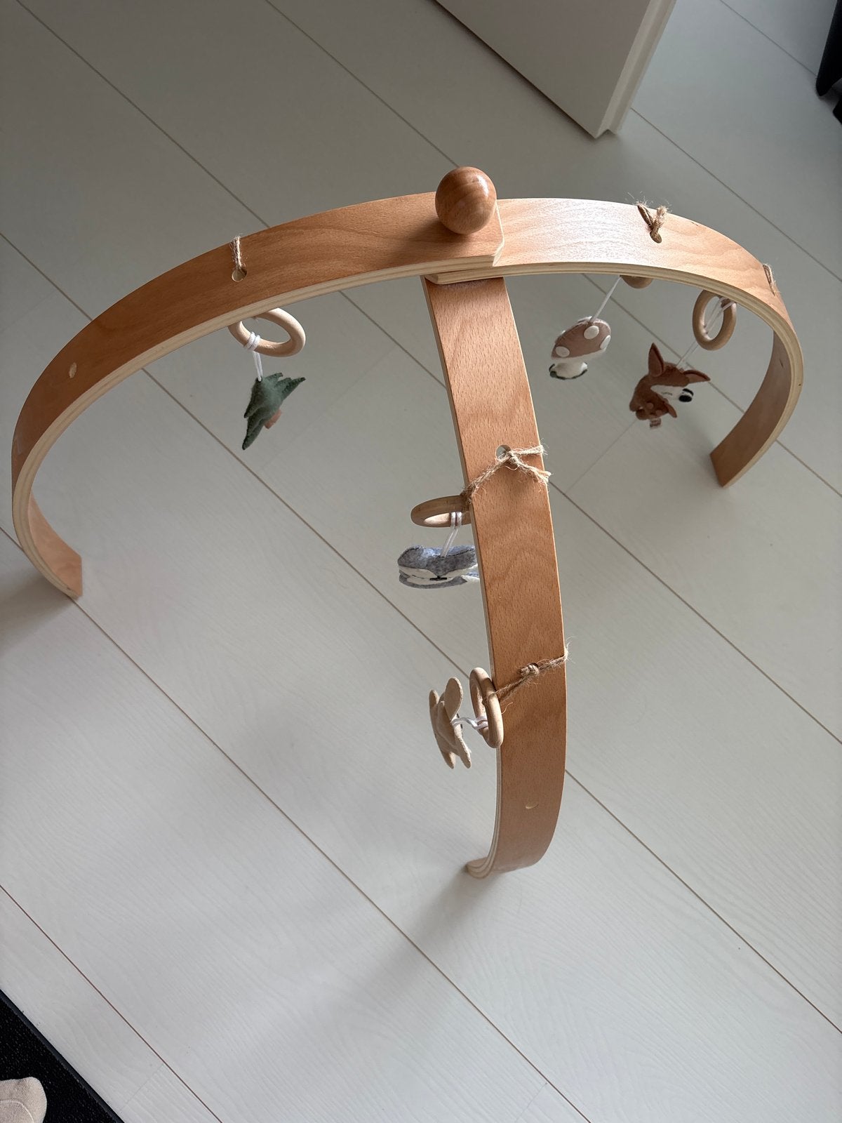 Houten babygym met bosdiertjes, Ophalen of Verzenden, Zo goed als nieuw, Babygym