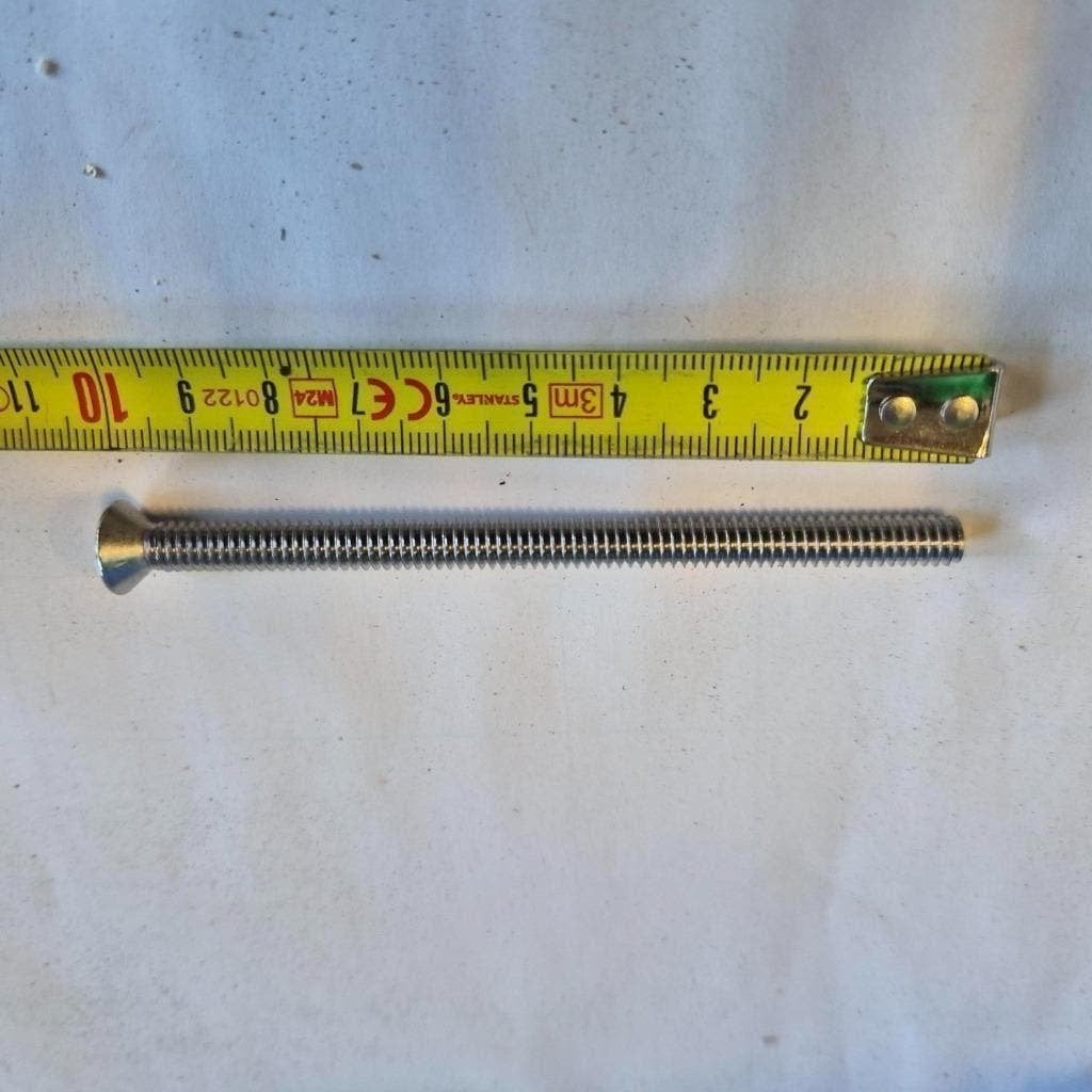 45 stuks lange 100 mm RVS schroeven met grove draad, 50 tot 100 mm, Schroeven, Nieuw, Ophalen of Verzenden