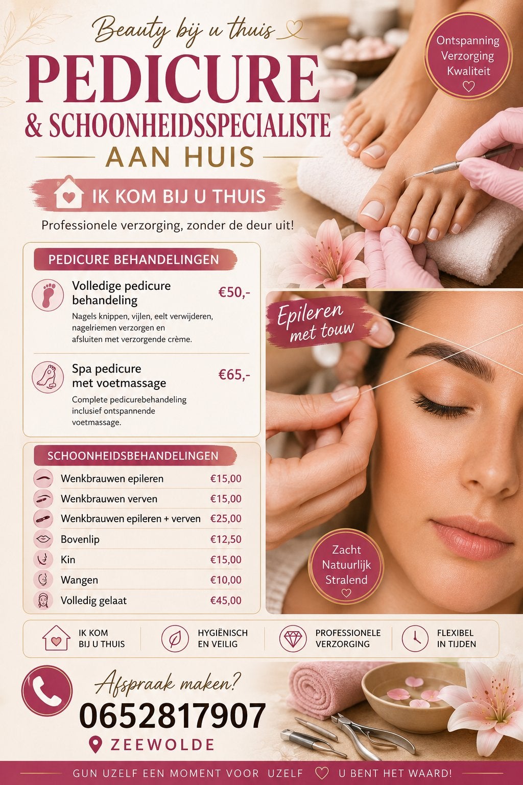 Pedicure / epileren aan huis, Ophalen, Nieuw, Overige typen