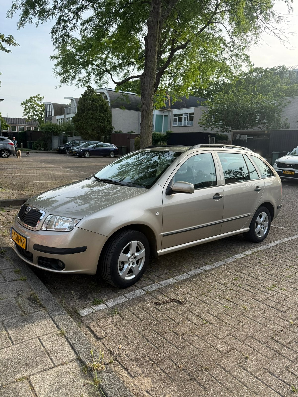Skoda Fabia 1.4 Combi 55KW 2006 Beige, Voorwielaandrijving, 74 pk, 4 cilinders, 1070 kg