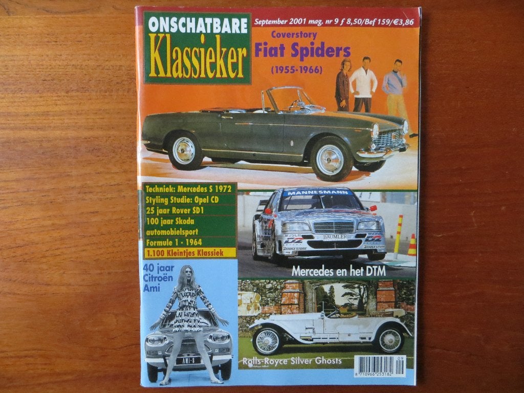 Onschatbare Klassieker 9 2001 Fiat Spider ('55-'66), SD1, Ophalen of Verzenden, Zo goed als nieuw, Citroën