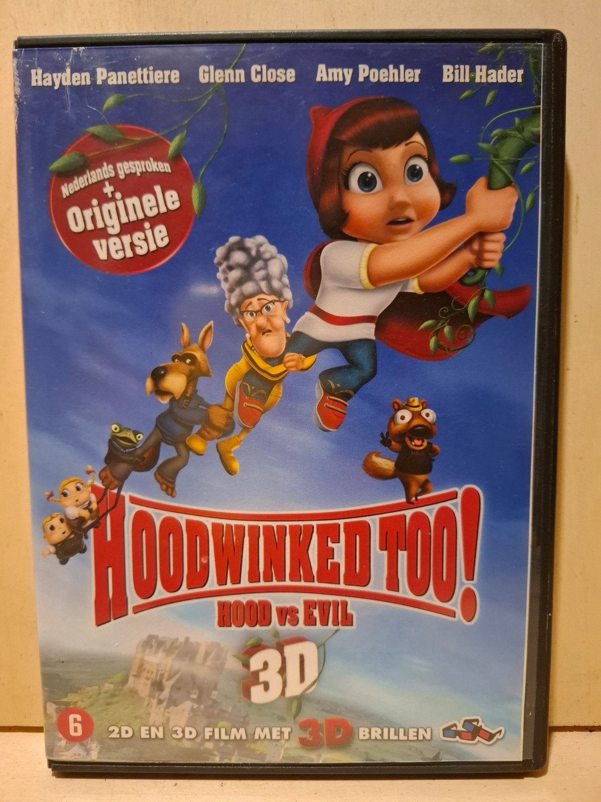 Hoodwinked Too! Hood vs Evil 3D - DVD, Gebruikt, Ophalen of Verzenden, Komedie, Vanaf 6 jaar
