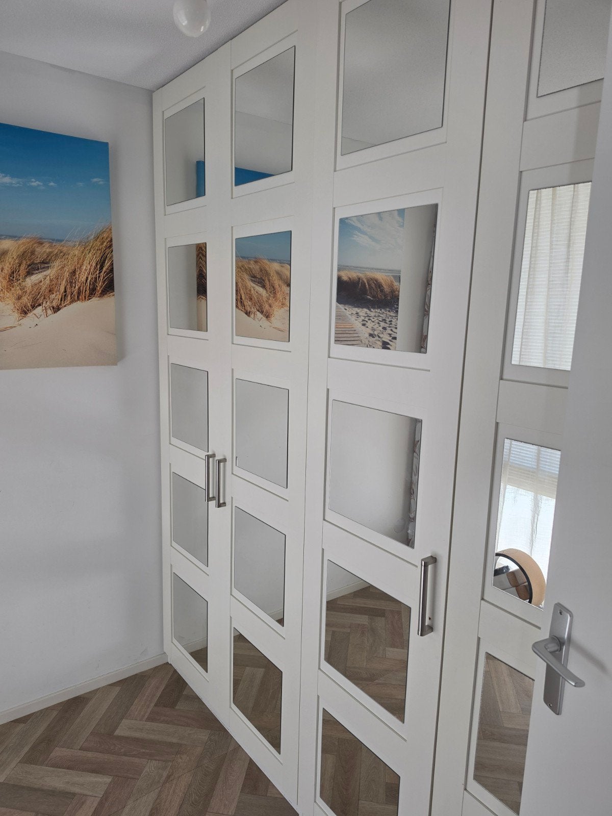 IKEA PAX kastenwand 250x236 – spiegeldeuren + legplanken, Ophalen, Met deur(en), Gebruikt, 200 cm of meer