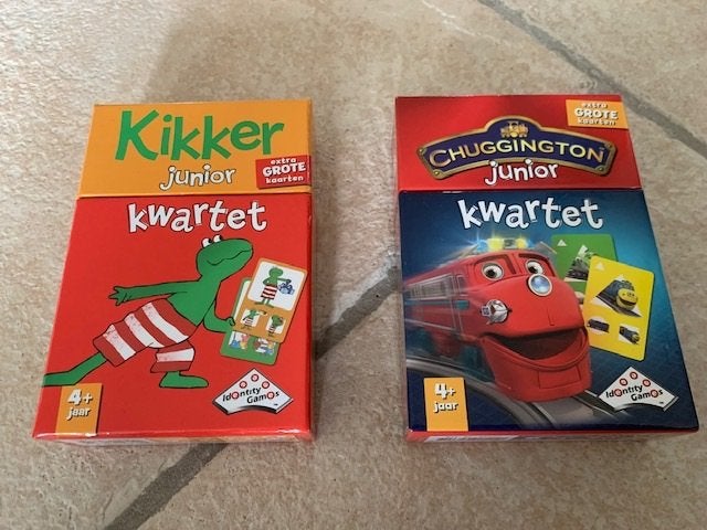 Chuggington junior kwartet en kikker junior kwartet compleet, Ophalen of Verzenden, Gebruikt