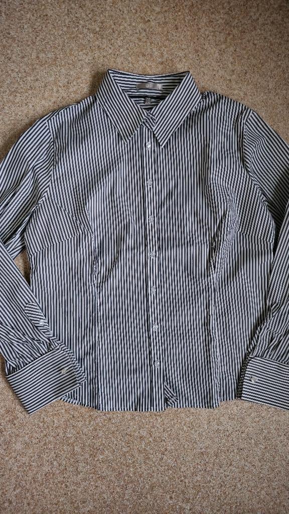 Zwart witte blouse van WE maat 46, WE, Zwart, Maat 46/48 (XL) of groter, Ophalen of Verzenden