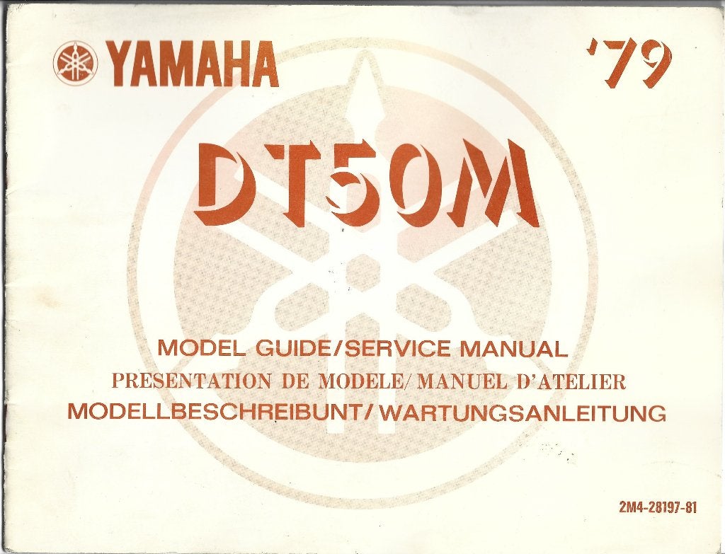Yamaha model DT50 M guide bromfiets 1979 (7434z), Verzenden, Zo goed als nieuw