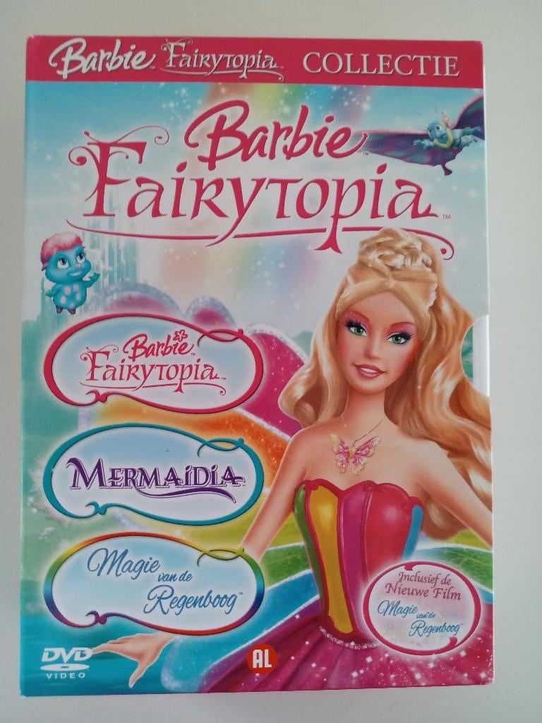 DVD-BOX van 3 Barbie Fairytopia Films, Europees, Tekenfilm, Alle leeftijden, Boxset