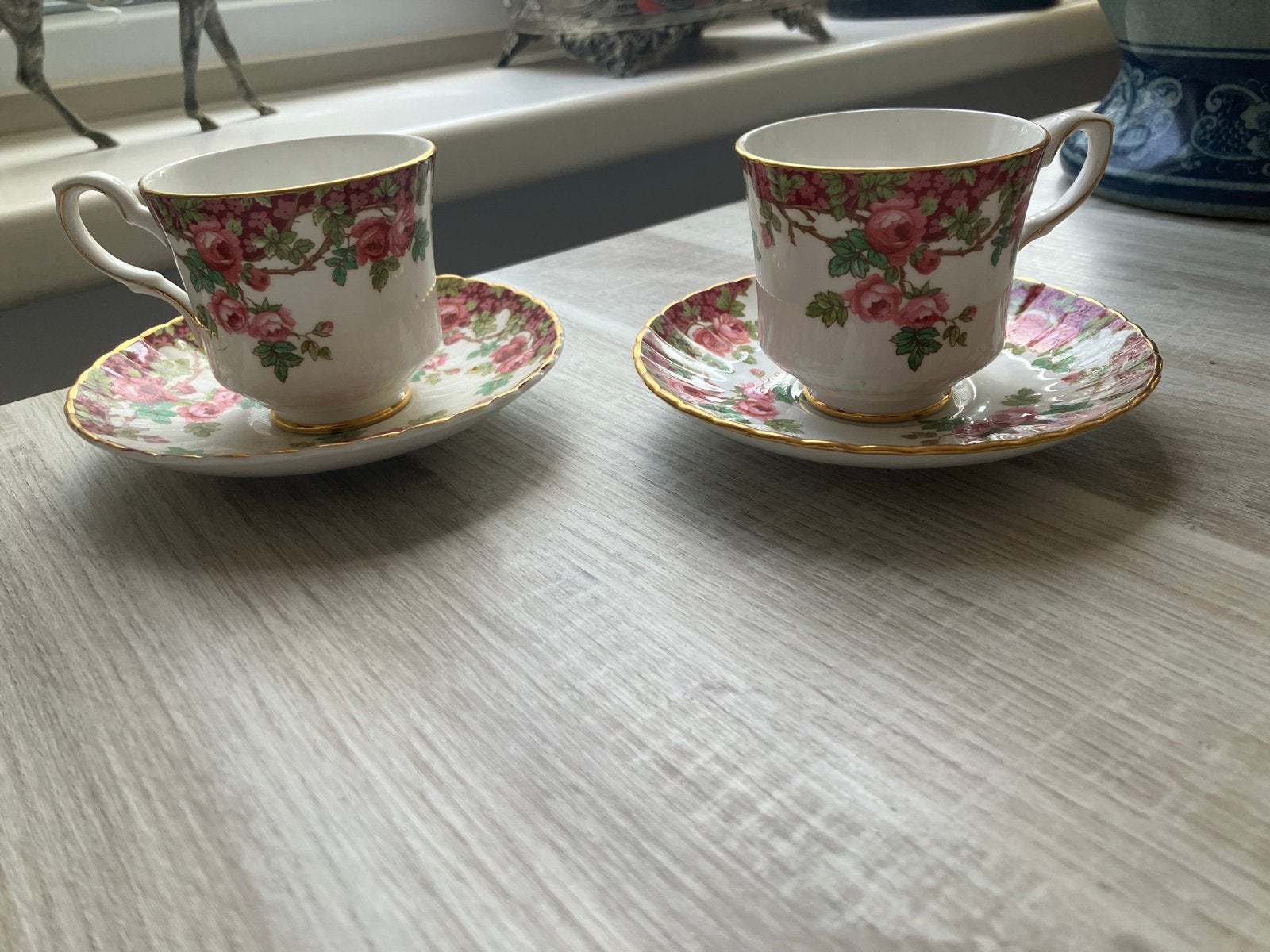 Royal Stafford Olde English Garden Kop en Schotel Set, Ophalen of Verzenden