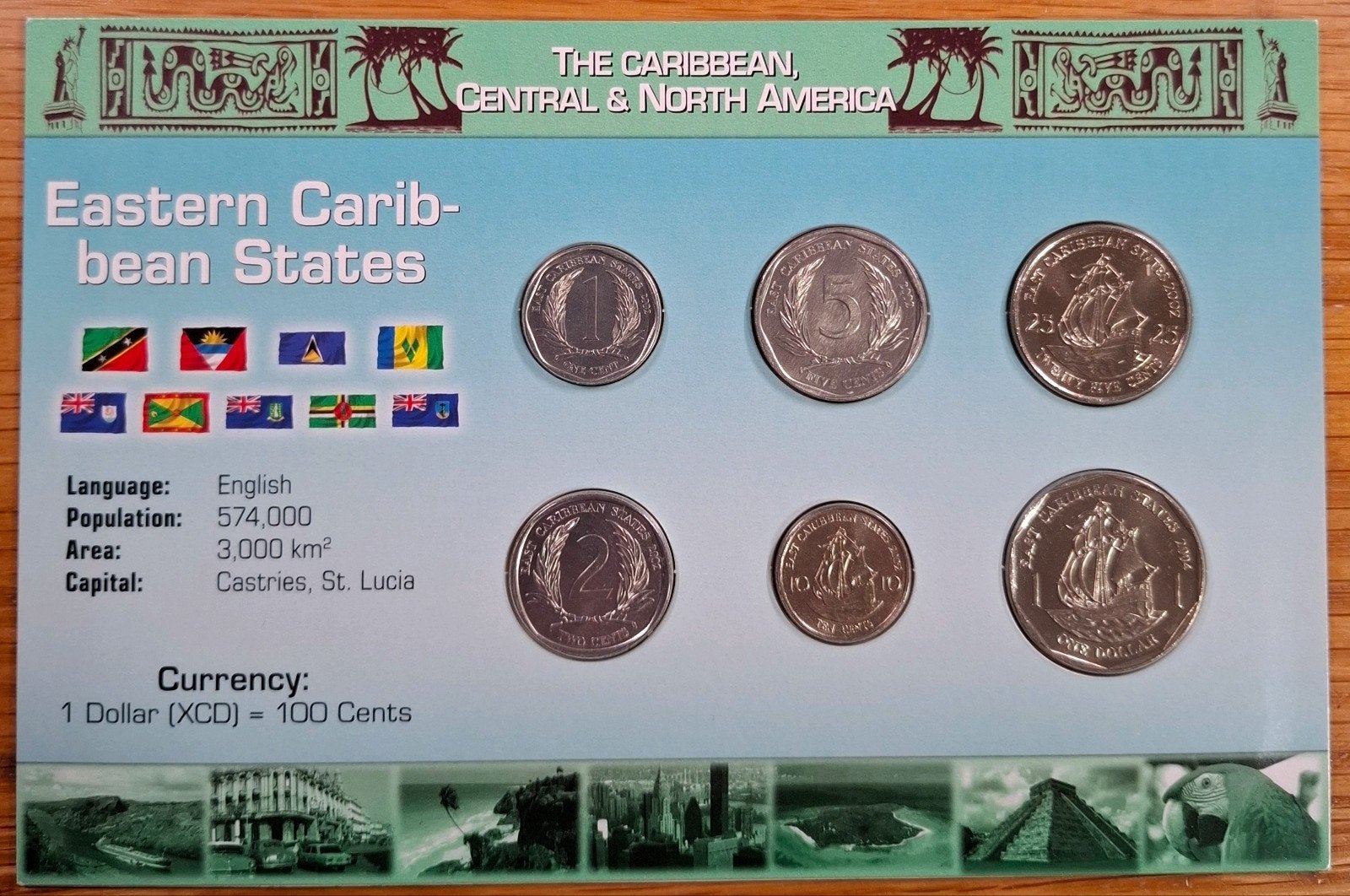 Coins of the World muntset Oost Caribbean Staten, Ophalen of Verzenden, Noord-Amerika