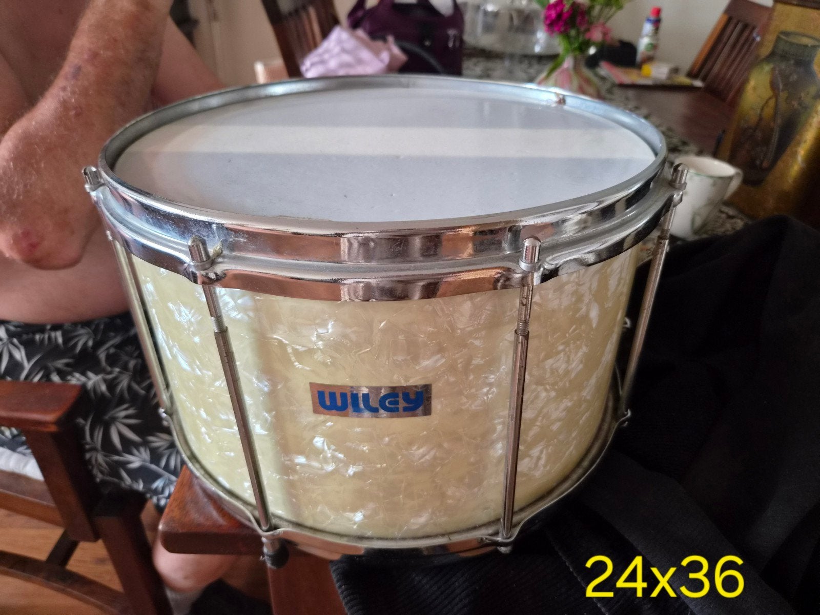 Wiley trommel in goede staat met hoes en drumstokken, Muziek en Instrumenten, Ophalen of Verzenden, Overige merken