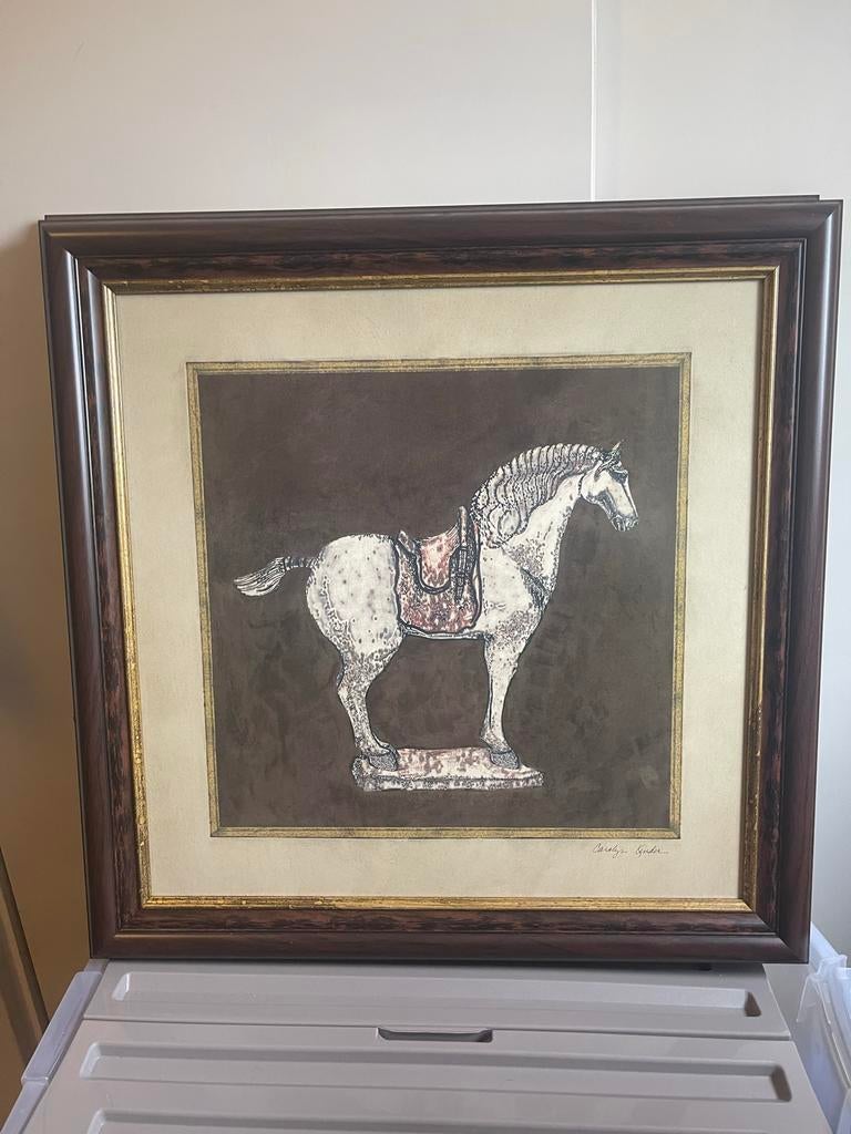 Carolyn Kinder Paard Print - Ingelijst Kunstwerk, Ophalen of Verzenden