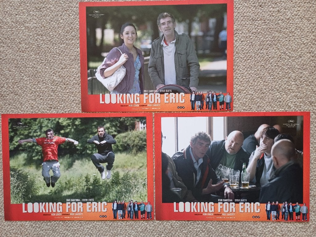 LOOKING   FOR   ERIC     lobbycard set., Verzenden, Nieuw, A1 t/m A3, Film en Tv