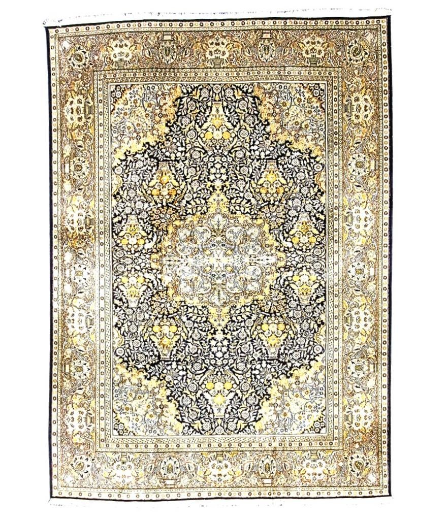 Groot Perzisch tapijt kashmir 345x245 zijde vloerkleed, 1185VB, Info@rugsandcarpets.nl, De handelmaatschappij, Groot Perzisch tapijt zijden wollen vloerkleed handgeknoopt