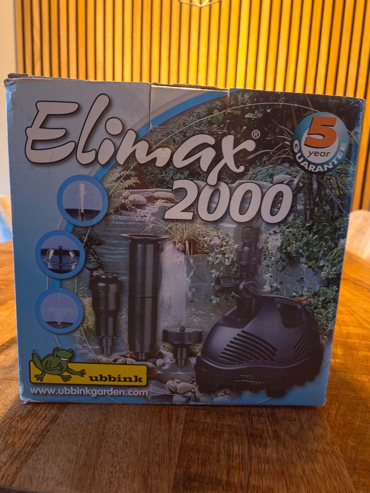 Elimax 2000 Fonteinpomp - Nieuw in doos, Tuin en Terras, Ophalen of Verzenden, Nieuw