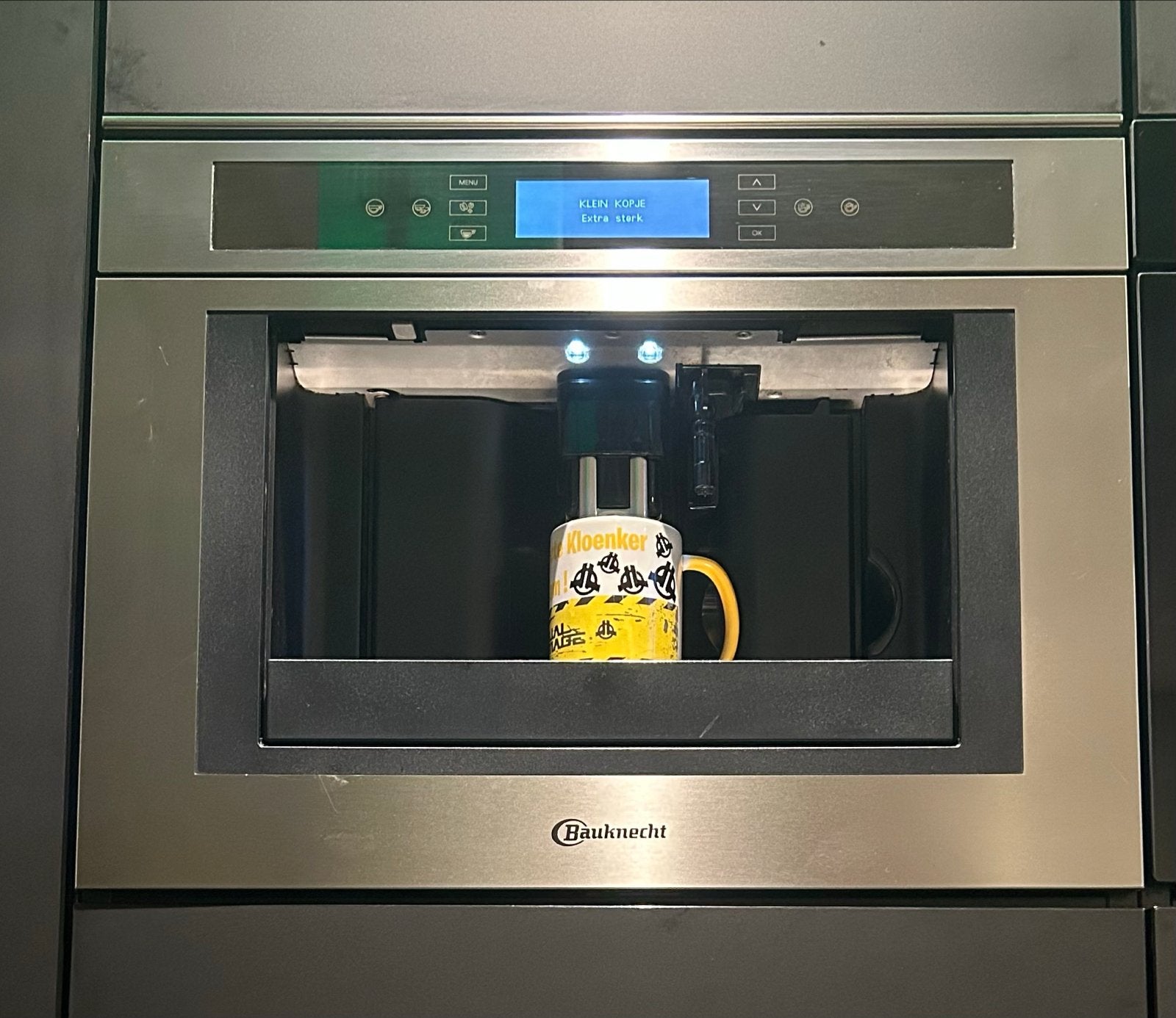 Inbouw Bauknecht Koffiemachine, Ophalen, Afneembaar waterreservoir, Gebruikt, 10 kopjes of meer