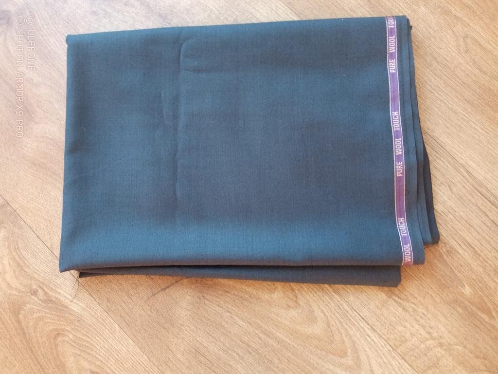 NIEUW prachtig grijze lap wollen stof 220x150, 120 cm of meer, Nieuw, Ophalen of Verzenden, Katoen