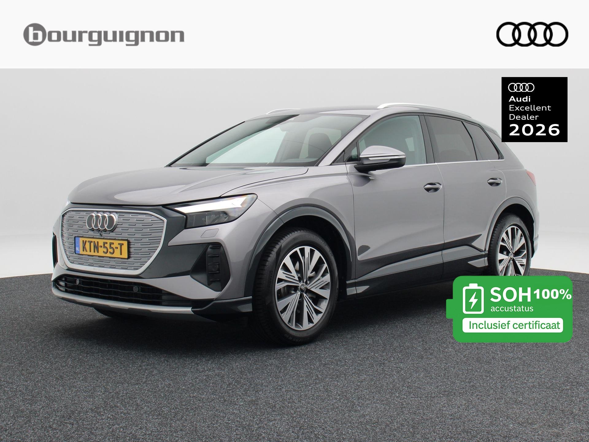 Audi Q4 e-tron 45 Edition 82 kWh 286 Pk | Warmtepomp | Adapt, Auto's, Automaat, Dealer onderhouden, Gebruikt, Zwart