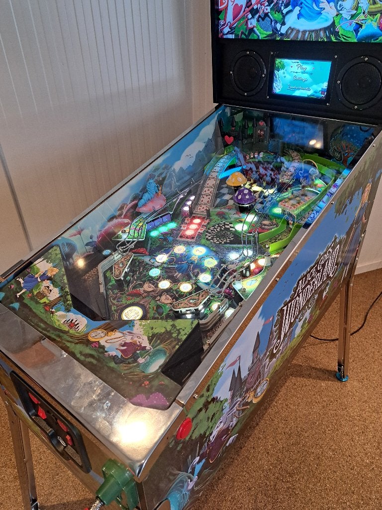 Alice Goes To Wonderland - Mini Flipperkast Pinball, Verzamelen, Ophalen, Zo goed als nieuw, Elektronisch, Onderdeel of Defecte kast
