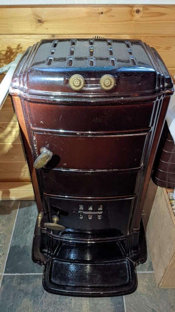 Duitse Wittekind 834 Kachel – Nostalgisch Emaille – Vintage, Huis en Inrichting, Kachels, Ophalen, Gebruikt, Overige brandstoffen