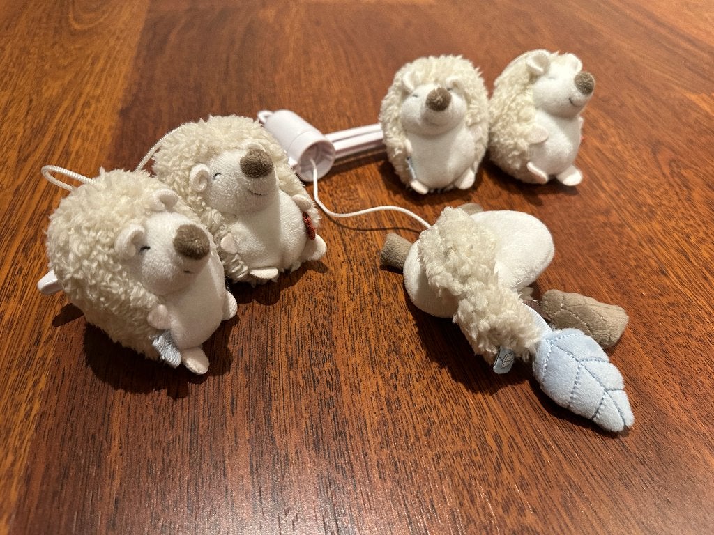 Muziekmobiel baby (egeltjes), Kinderen en Baby's, Speelgoed | Babyspeelgoed, Ophalen, Zo goed als nieuw, Mobiel, Met geluid