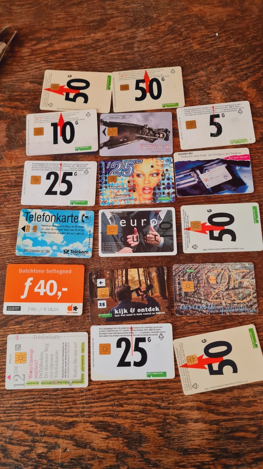 17 Telefoonkaarten - Diverse Uitvoeringen en Waarden, Ophalen of Verzenden