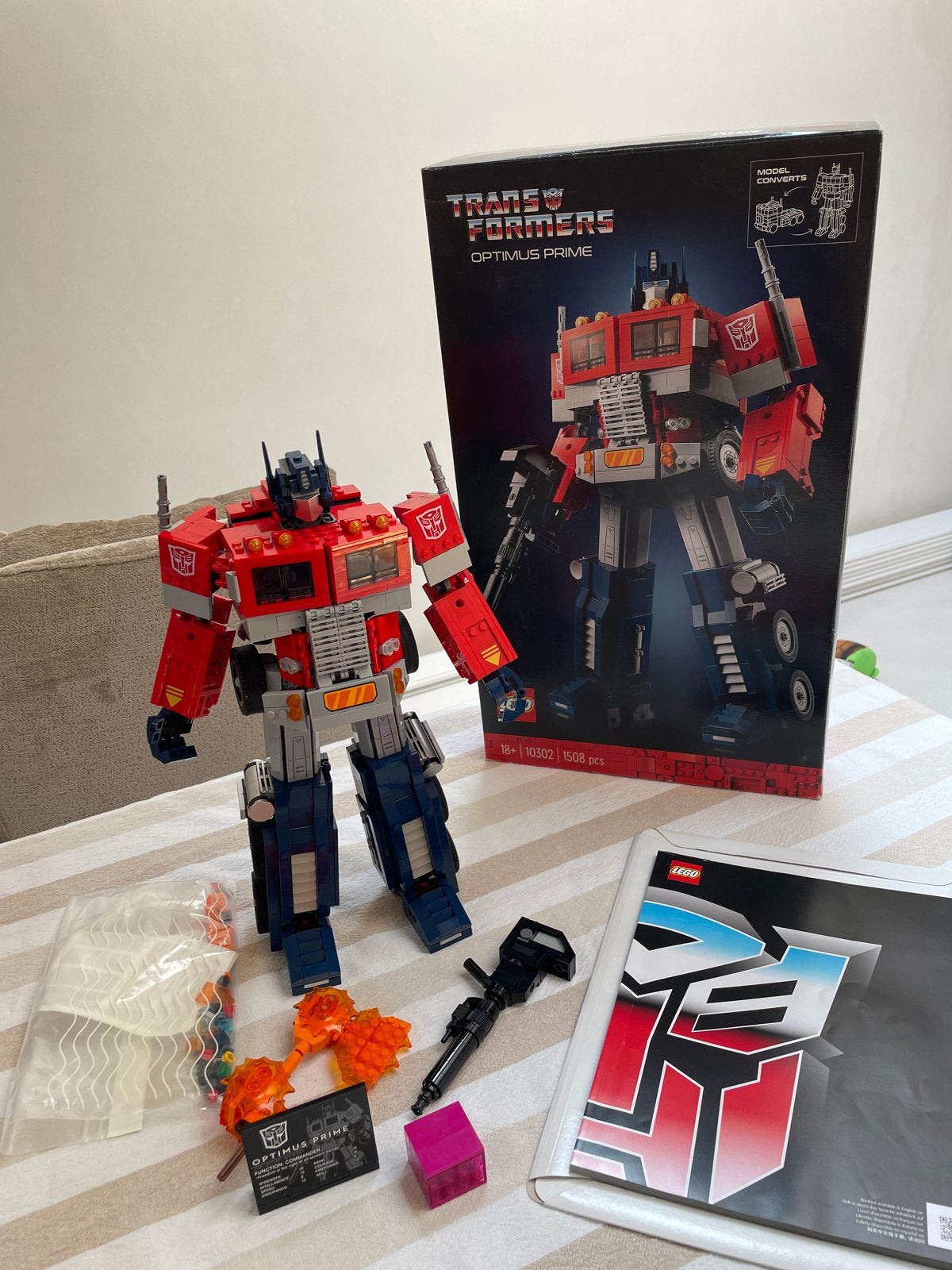 LEGO Transformers Optimus Prime 10302, Kinderen en Baby's, Speelgoed | Duplo en Lego, Zo goed als nieuw, Verzenden