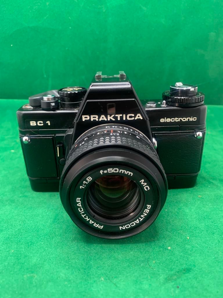 Praktica BC1 met Pentacon Prakticar 1:1.8 50mm lens, Ophalen of Verzenden, Gebruikt, Spiegelreflex, Overige Merken