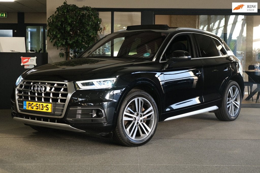 Audi Q5 2.0 TFSI quattro S-Line S-tronic Pano Navi Acc Cam L, Automaat, Gebruikt, 4 cilinders, Zwart