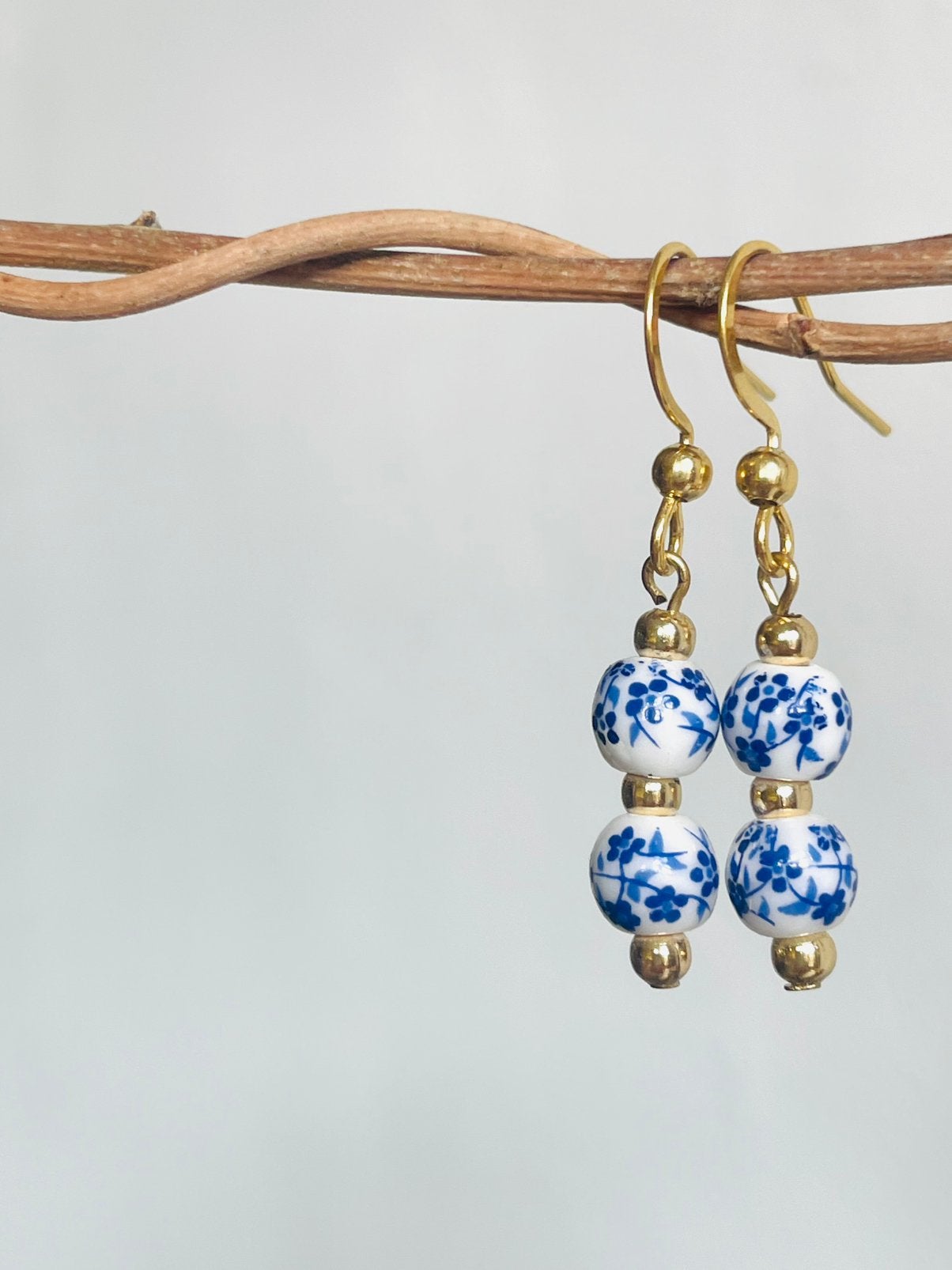 Delfsblauw oorbellen, Sieraden, Tassen en Uiterlijk, Oorbellen, Hangers, Blauw, Nieuw, Ophalen of Verzenden