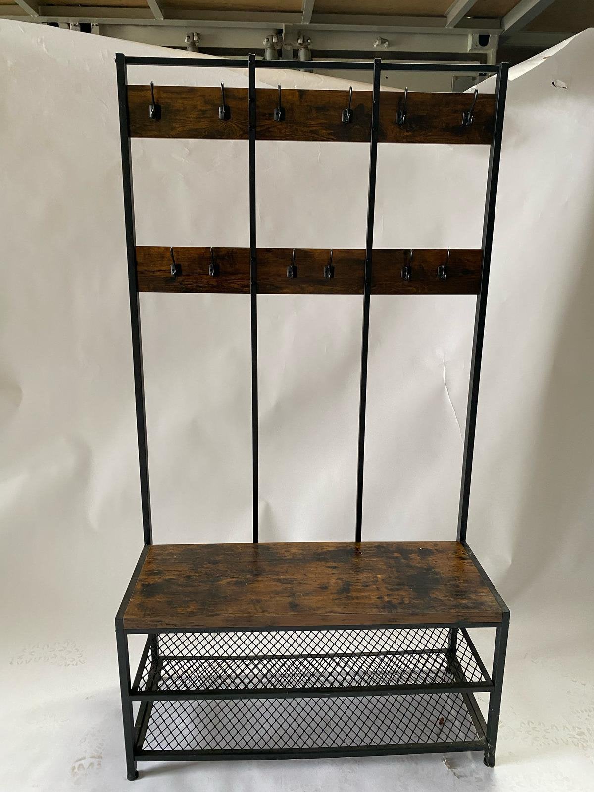 Kapstok met schoenenrek, Huis en Inrichting, Woonaccessoires | Kapstokken, Ophalen, Gebruikt, Staande kapstok, 150 tot 200 cm