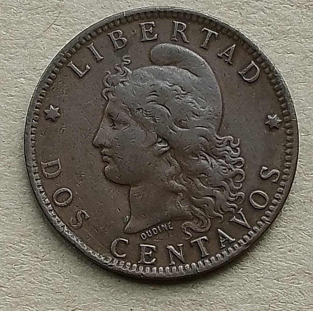 Argentinië, 2 centavos 1890, Ophalen of Verzenden, Zuid-Amerika, Losse munt