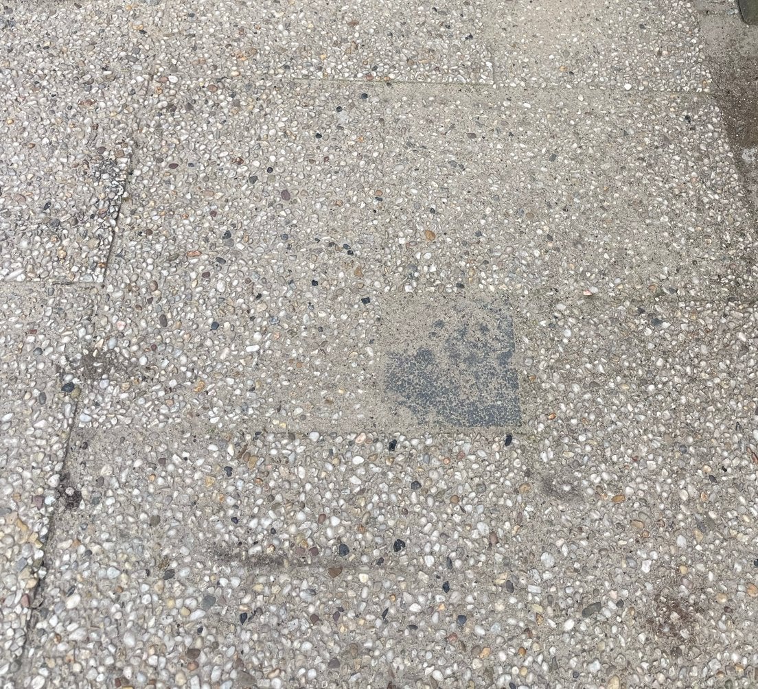 terrastegels van grindbeton 60X40, Ophalen, Gebruikt, Minder dan 5 m², Beton