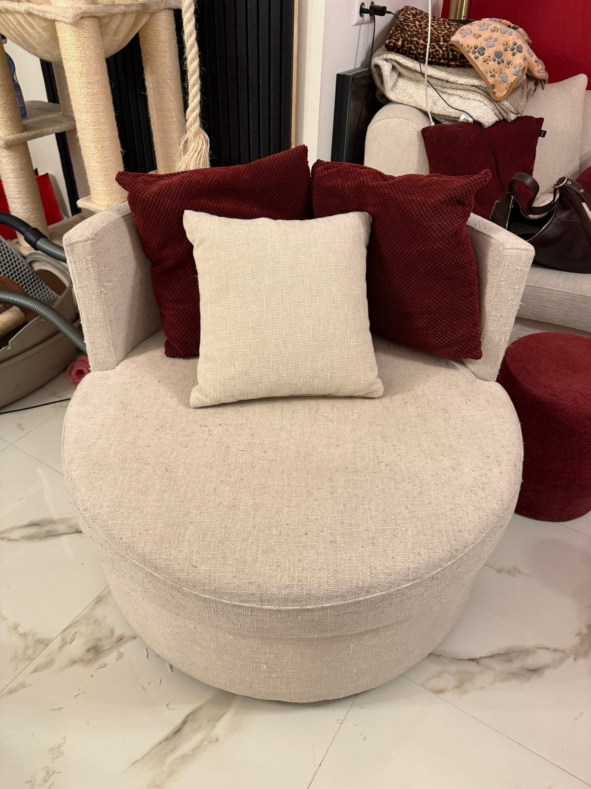Draaibaar loveseat, Ophalen, Gebruikt, Tweepersoons, 75 tot 100 cm