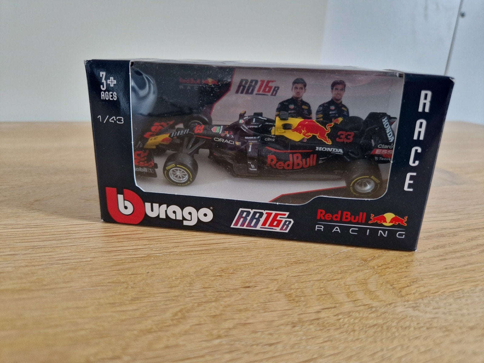 Burago Red Bull Racing RB16B Max Verstappen schaalmodel, Ophalen of Verzenden