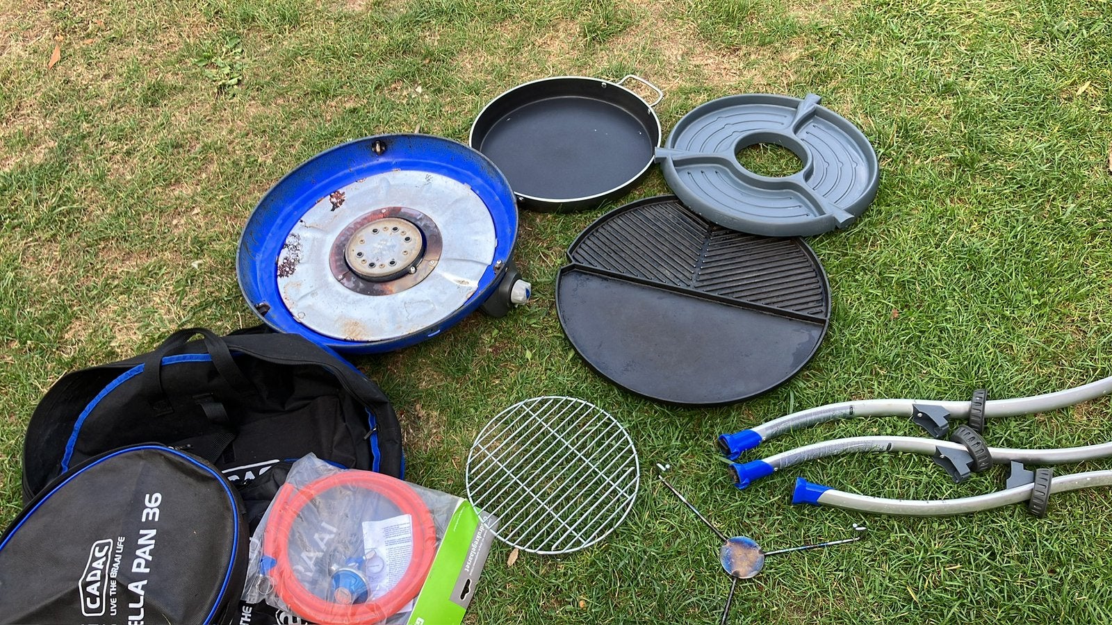 Skottelbraai, Tuin en Terras, Gasbarbecues, Ophalen, Gebruikt