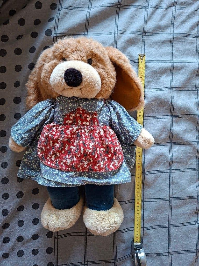 Vintage knuffel hond uit 1990 46cm. | pluche honden knuffel, Gebruikt, Overige merken, Overige karakters, Middelgroot (20 tot 80 cm)