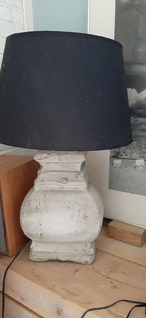 2 kruiklampen met kap, Huis en Inrichting, Lampen | Tafellampen, Ophalen, Zo goed als nieuw, Overige materialen, 50 tot 75 cm