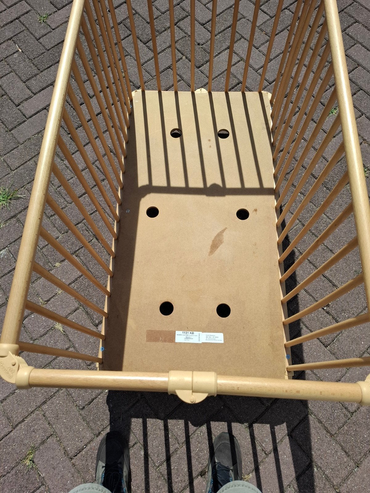 inklapbaar/ opklapbaar ledikant Geuther, Ophalen, Zo goed als nieuw, Minder dan 140 cm, Minder dan 70 cm