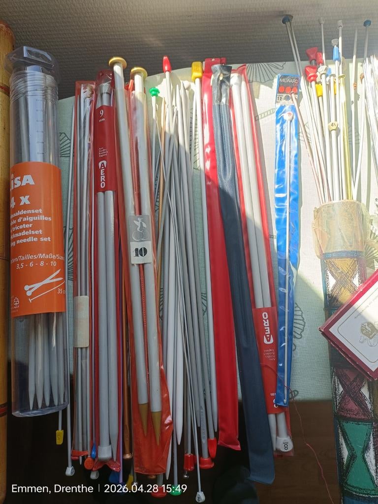 Grote collectie breinaalden en haaknaalden, Hobby en Vrije tijd, Breien en Haken, Ophalen of Verzenden