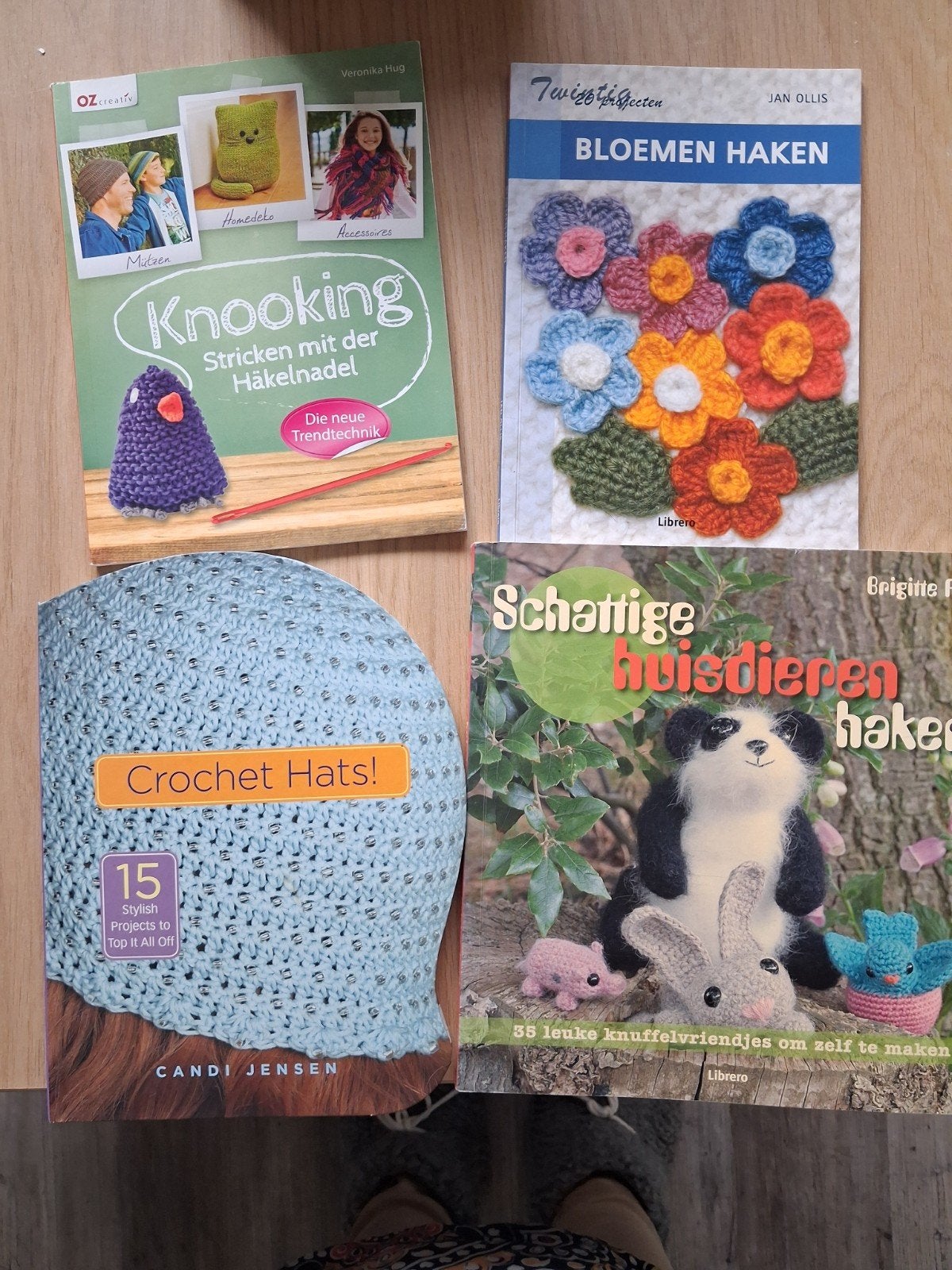 Knooping, Bloemen Haken, Crochet Hats, Schattige Huisdieren, Ophalen of Verzenden, Zo goed als nieuw, Breien en Haken, Geschikt voor kinderen
