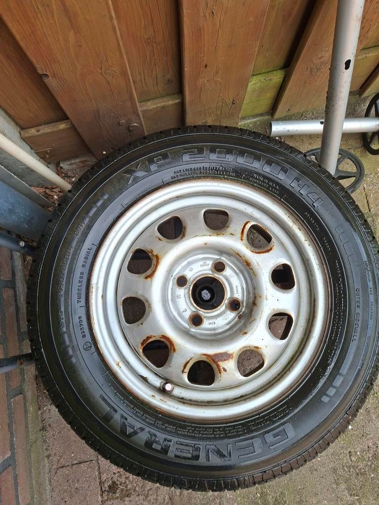 VW Golf 1-2-3 Velg met band 195/65R14, Ophalen, Gebruikt