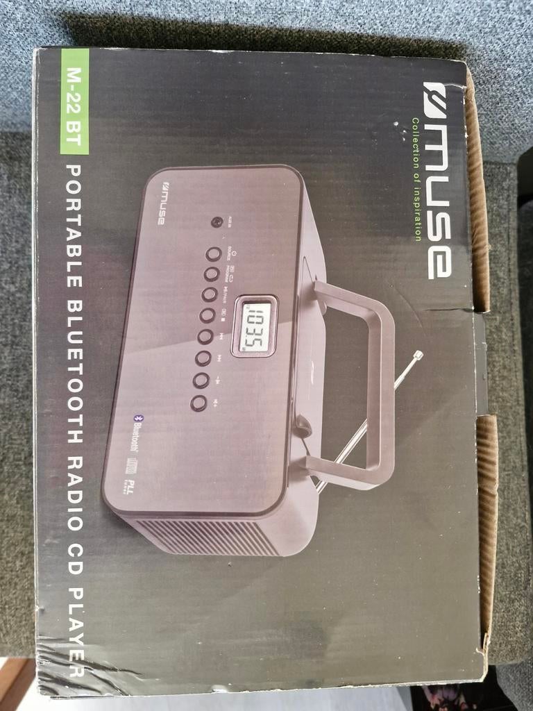 Muse M-22 BT Draagbare Bluetooth Radio CD Speler, Audio, Tv en Foto, Ophalen of Verzenden, Nieuw, Radio, Met cd-speler