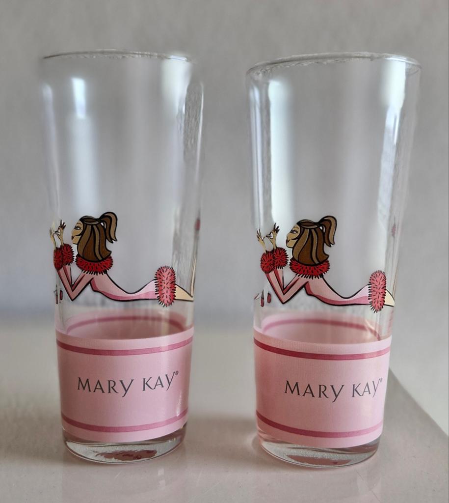 Twee glazen Mary Kay, Ophalen of Verzenden, Zo goed als nieuw