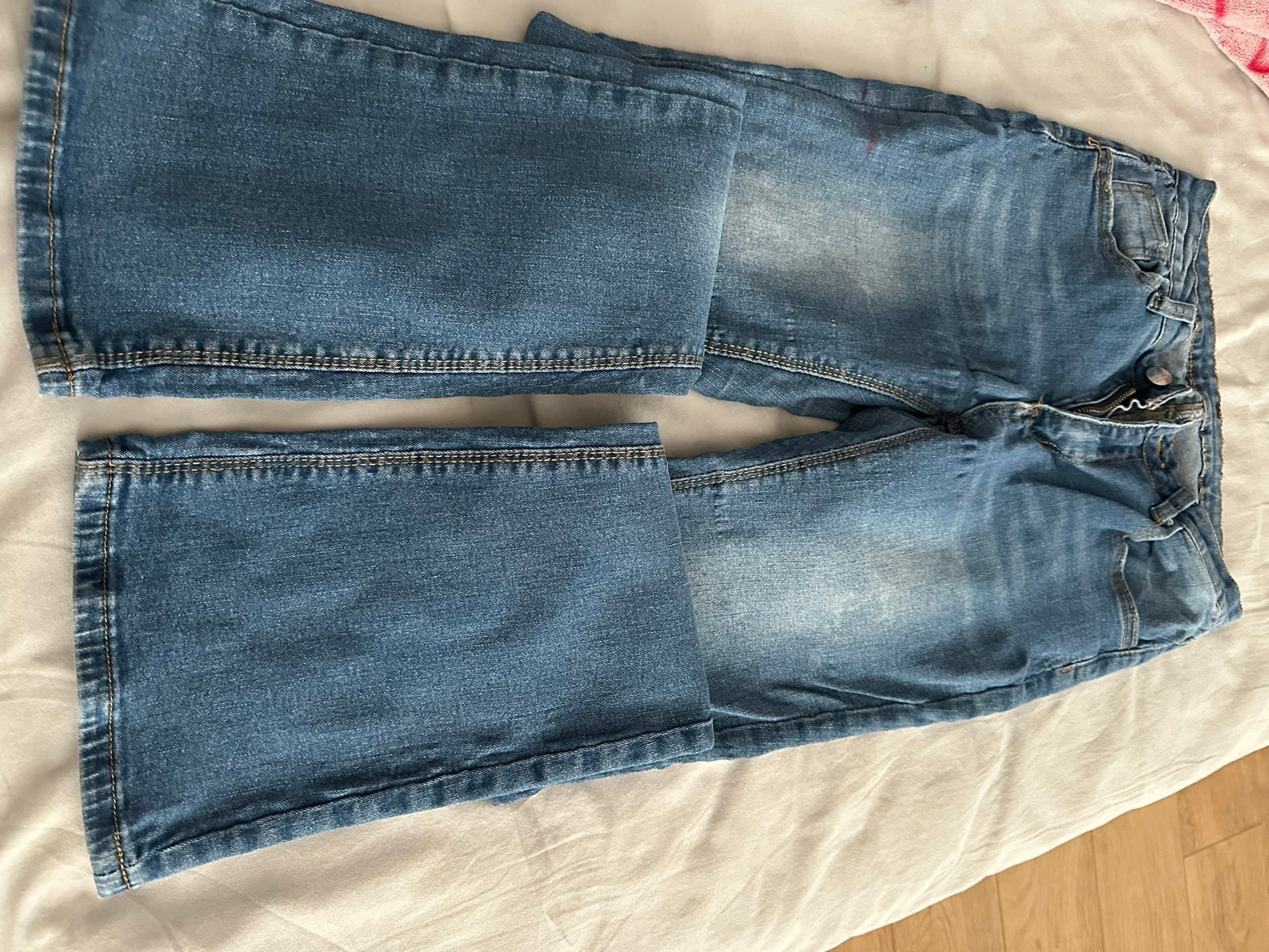 Blauwe flared jeans, Kleding | Dames, Ophalen of Verzenden, Zo goed als nieuw, Blauw, Overige jeansmaten