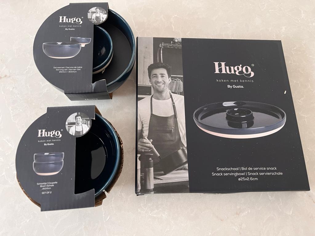 Hugo by Gusta: Snackschaal, Serveerset & Schaaltjes (Nieuw), Ophalen, Nieuw, Keramiek, Schaal of Schalen