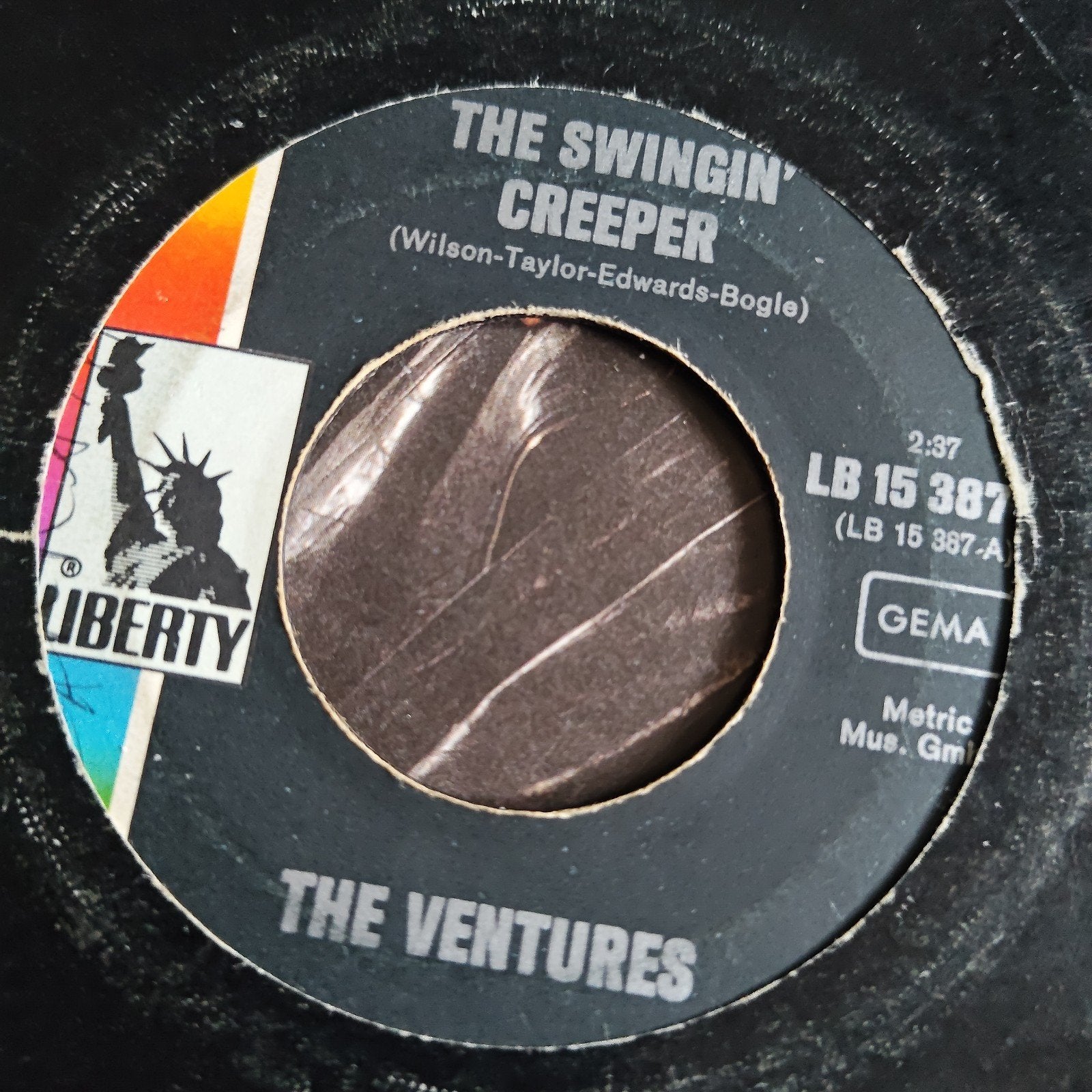 Sandy Nelson / The Ventures  Teen Beat / The Swingin' Creep, Cd's en Dvd's, Gebruikt, 7 inch, Single, Ophalen of Verzenden