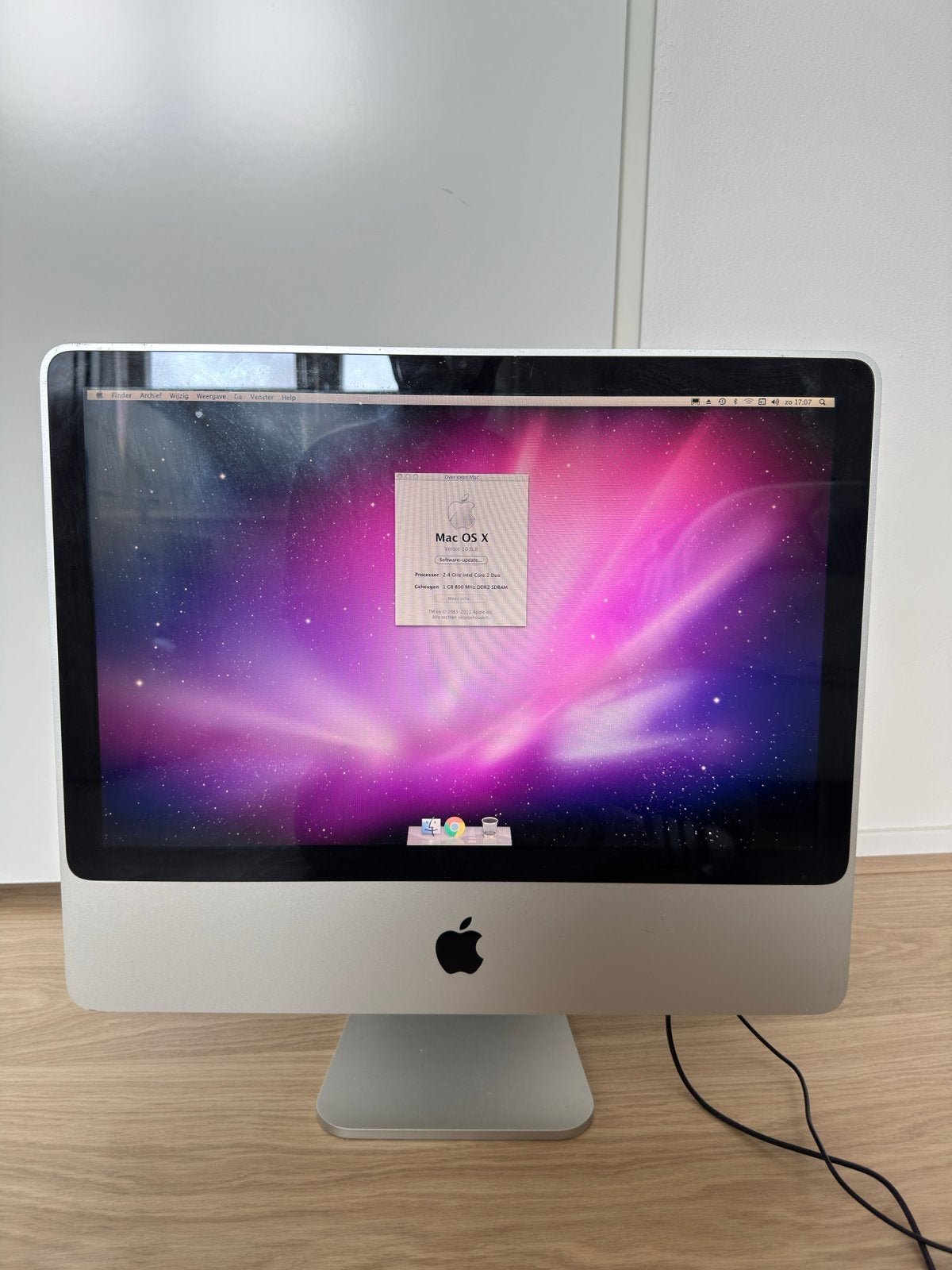 Vintage Apple iMac 2008 A1224 - macOS 10.6.8 Snow Leopard, Computers en Software, Apple Desktops, Gebruikt, HDD, IMac, Ophalen of Verzenden