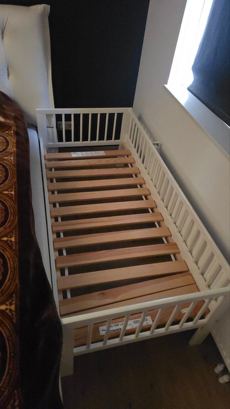 IKEA SULTAN LADE Ledikant met lattenbodem (80x160 cm), Gebruikt, 70 tot 85 cm, Ophalen of Verzenden, Lattenbodem