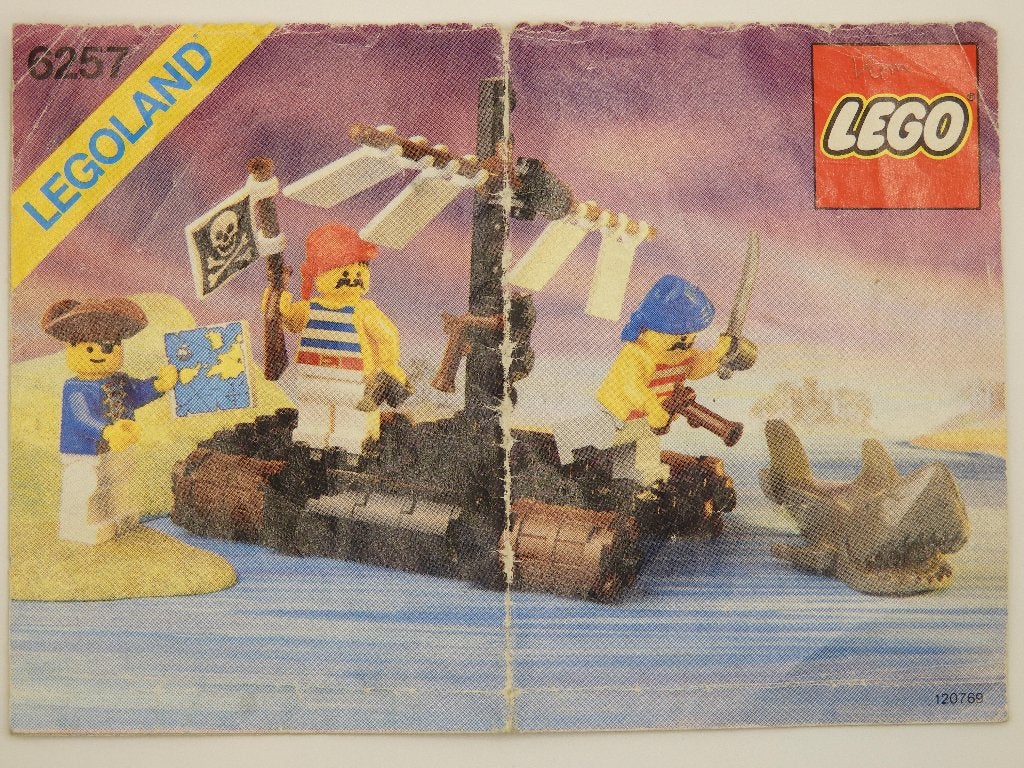 Lego 6257 Vintage Castaway Raft, Kinderen en Baby's, Speelgoed | Duplo en Lego, Compleet, Gebruikt, Lego, Ophalen of Verzenden