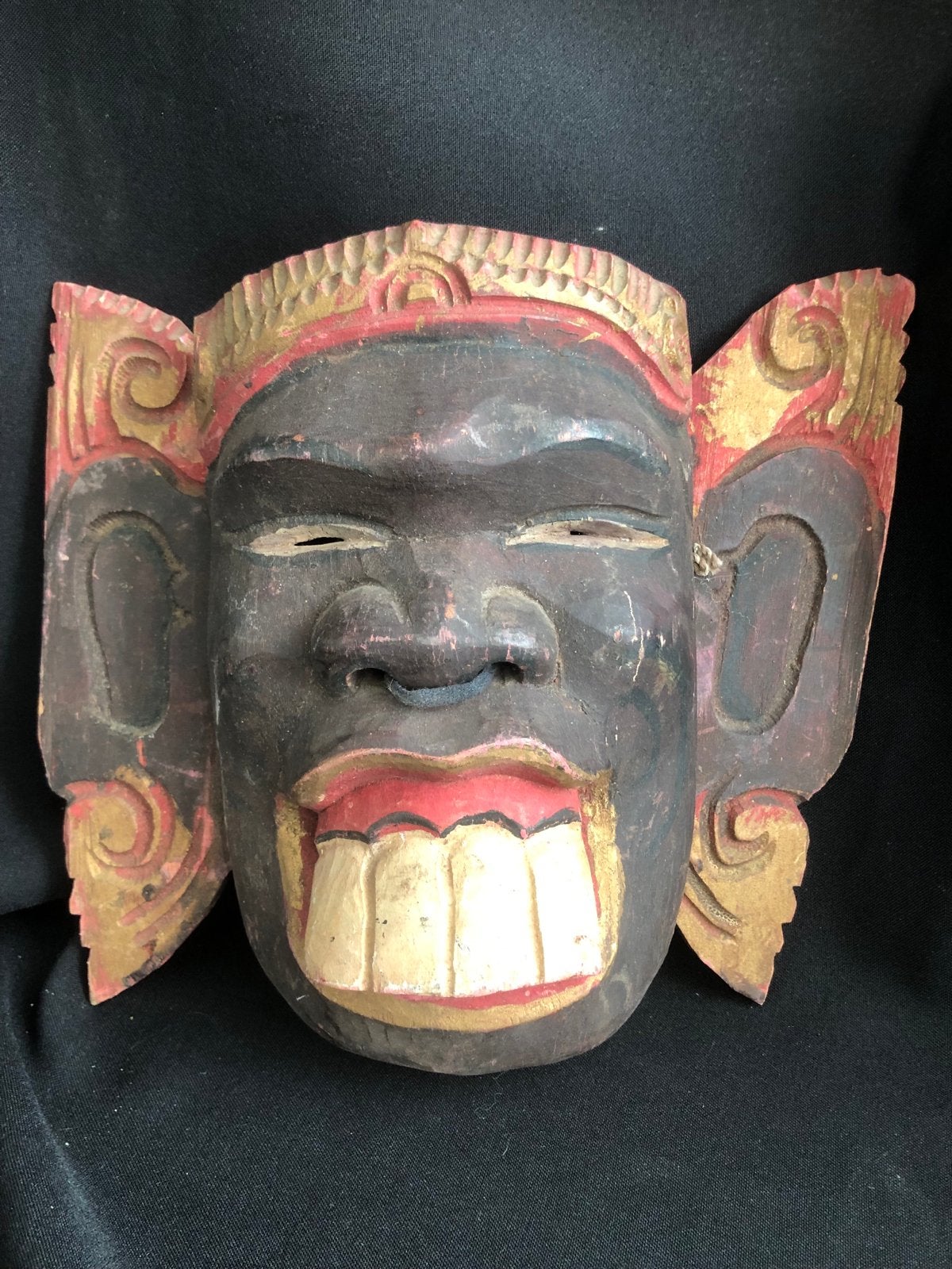 Oud 20e-eeuws houten Bhuta masker uit Bali, Hout, Masker, Ophalen of Verzenden, Indonesië